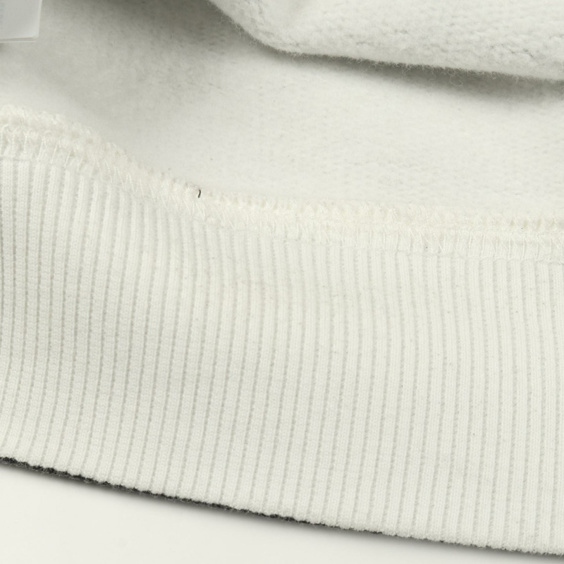 Miu Miu 短版衛衣長袖上衣，純棉材質，灰色/白色，二手女款，XS碼-4