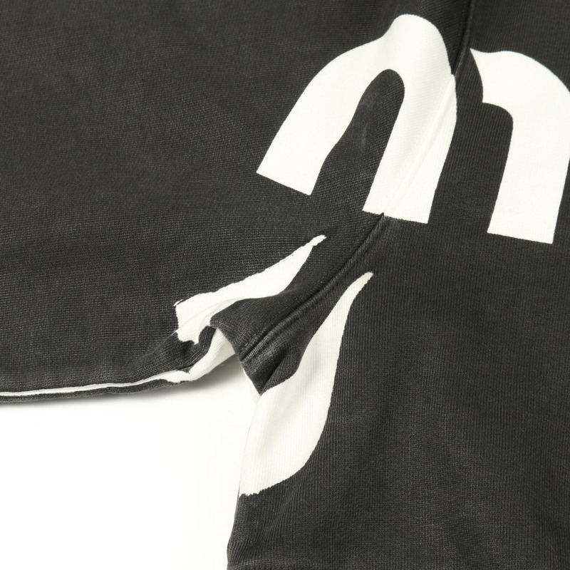 Miu Miu 短版衛衣長袖上衣，純棉材質，灰色/白色，二手女款，XS碼-8