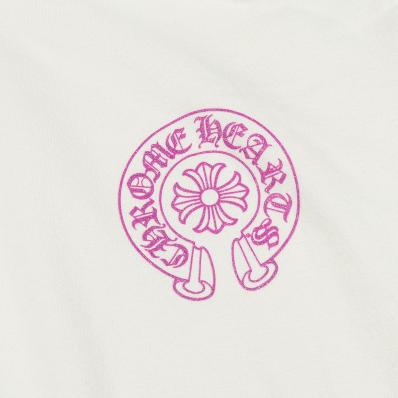 CHROME HEARTS 馬蹄形連帽衫，純棉，白色，二手，男 L 碼-5