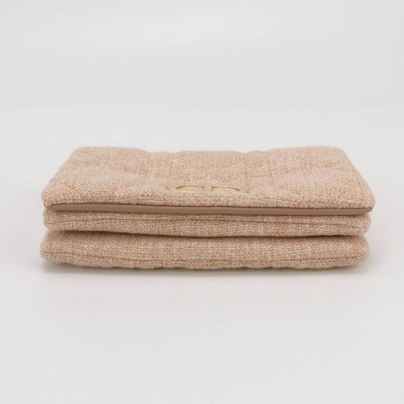 Dior Caro牛皮大CD標誌藤格紋CD扭扣斜挎包單肩包-5