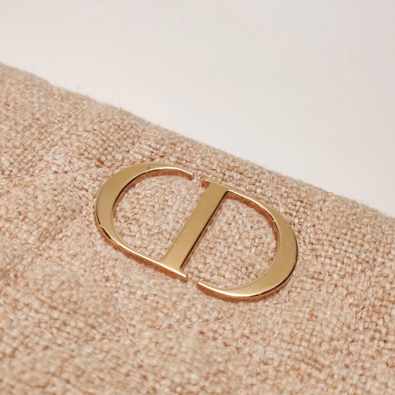 Dior Caro牛皮大CD標誌藤格紋CD扭扣斜挎包單肩包-13