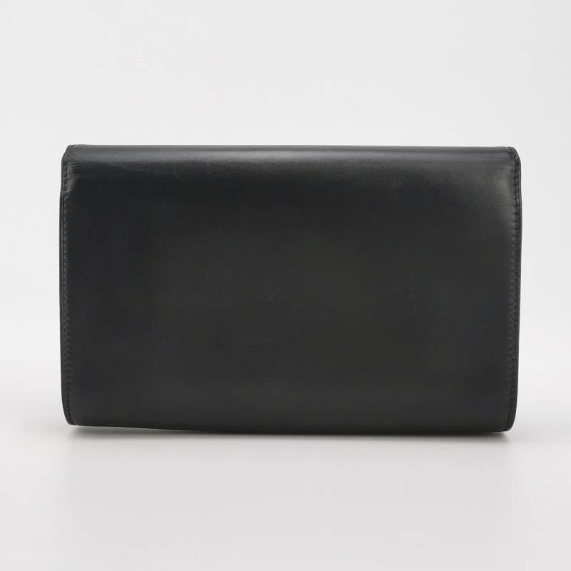 Louis Vuitton(LV)Chain Louise牛皮純色翻蓋LV標誌斜挎包單肩包-4