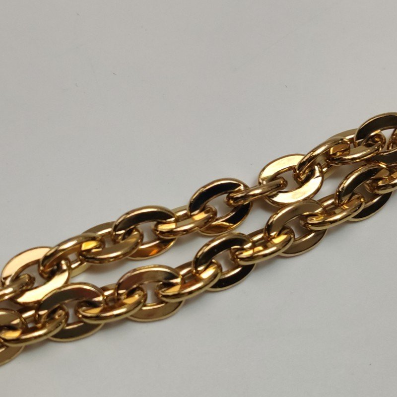 Louis Vuitton(LV)Chain Louise牛皮純色翻蓋LV標誌斜挎包單肩包-13