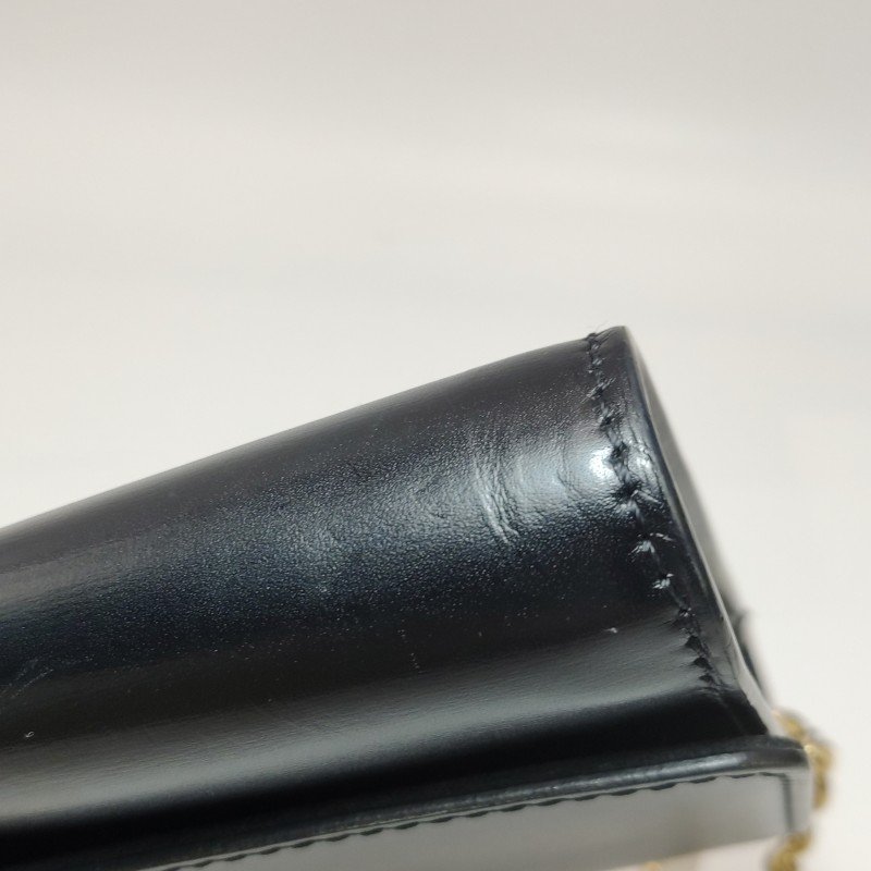 Louis Vuitton(LV)Chain Louise牛皮純色翻蓋LV標誌斜挎包單肩包-21