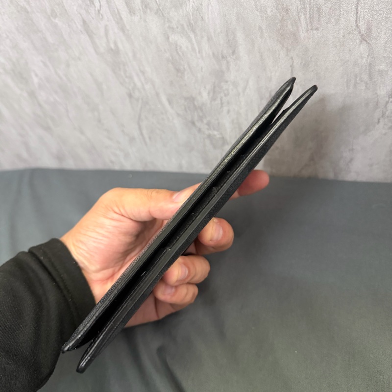 Lv棋盤格對開長夾-3