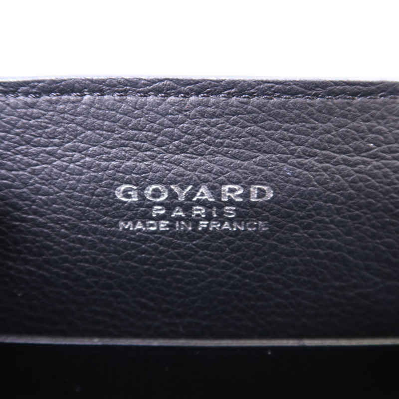 GOYARD 牛皮皮革/木材Saigon Mini銀扣手挽肩背兩用袋-6