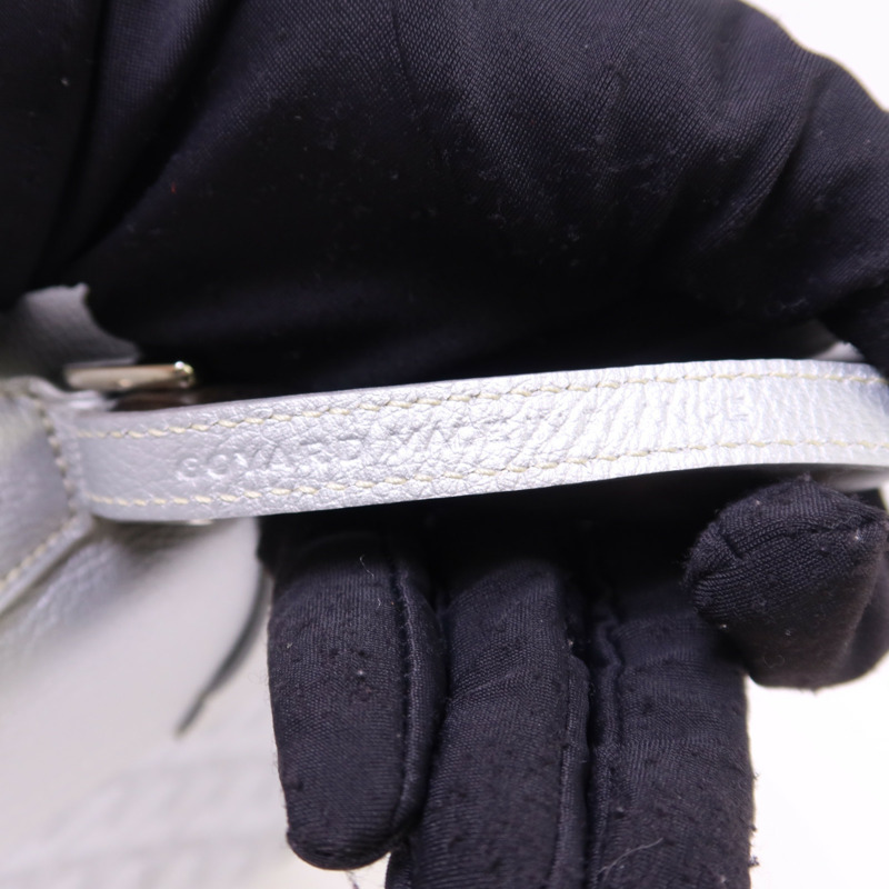 GOYARD 牛皮皮革/木材Saigon Mini銀扣手挽肩背兩用袋-8