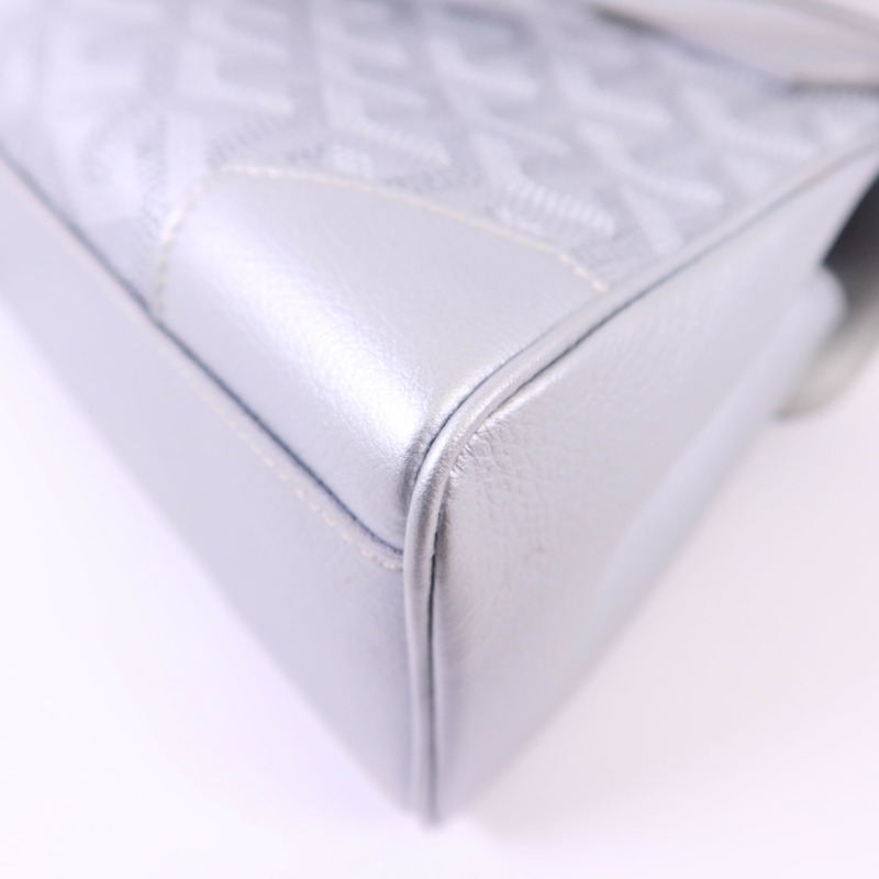 GOYARD 牛皮皮革/木材Saigon Mini銀扣手挽肩背兩用袋-14