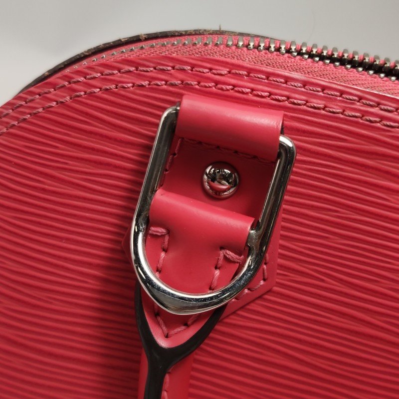 Louis Vuitton(LV)AlmaBB牛皮純色水波紋拉鏈貝殼包斜挎包-11