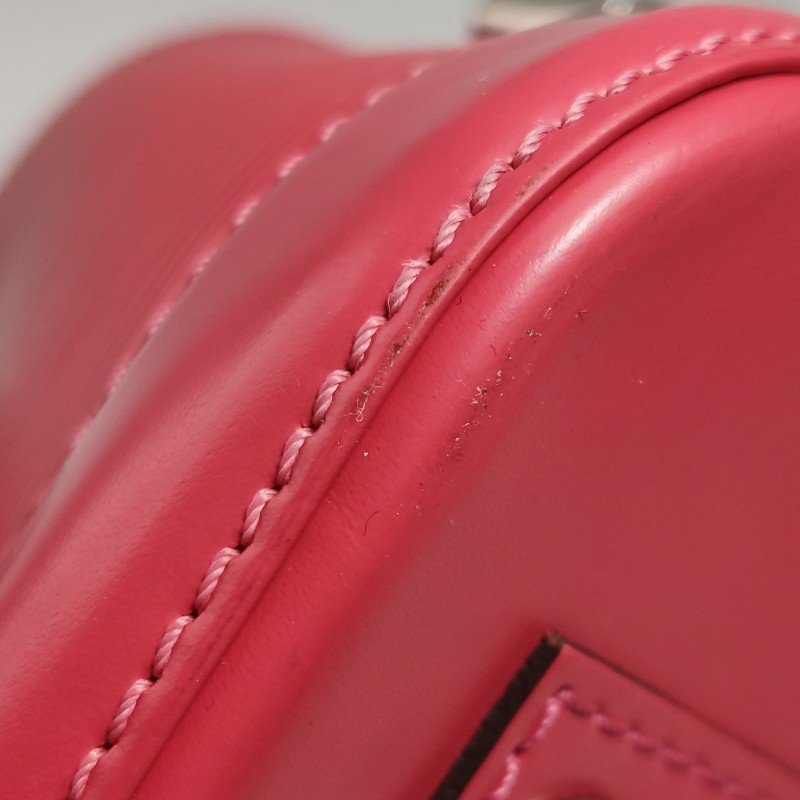 Louis Vuitton(LV)AlmaBB牛皮純色水波紋拉鏈貝殼包斜挎包-14