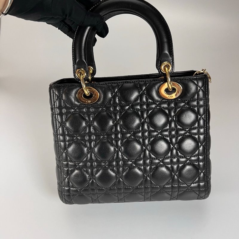 DIOR 黑金黛妃包 5*5 舊版-1
