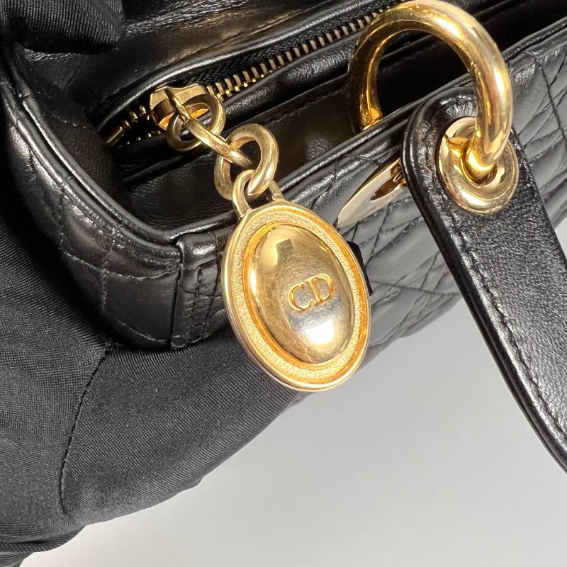 DIOR 黑金黛妃包 5*5 舊版-9