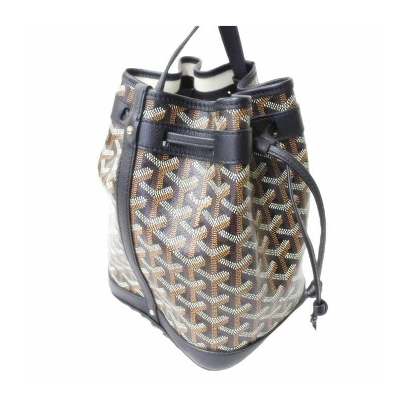 GOYARD 迷你花卉水桶包 黑色 PEFLOTPMLTY01CL01P-9