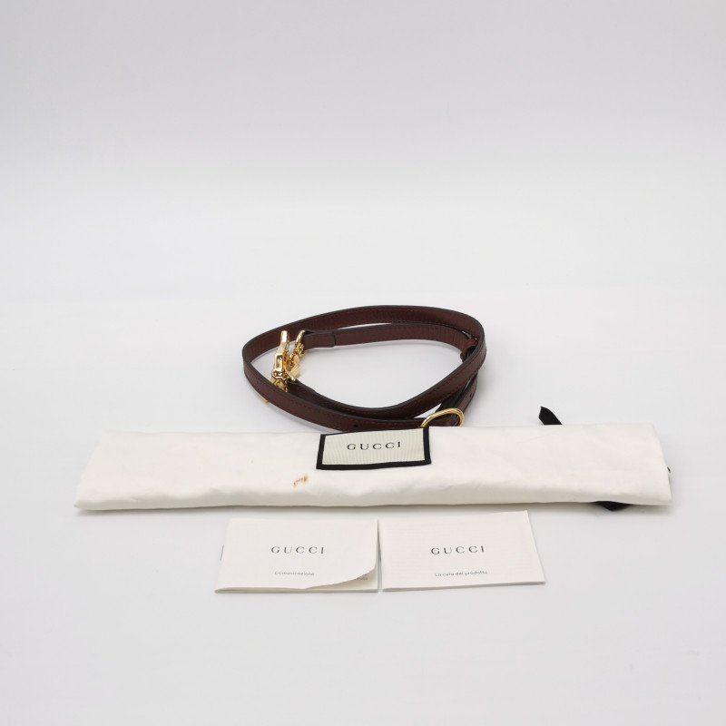 Gucci Ophidia小號牛皮帆布GG老花條紋雙G斜挎包單肩包-8