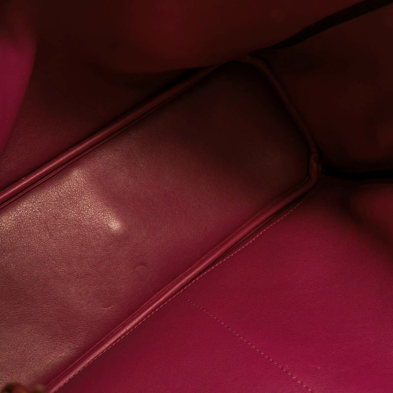 Dior Diorissimo中號牛皮純色Dior字母吊飾子母包單肩包-17