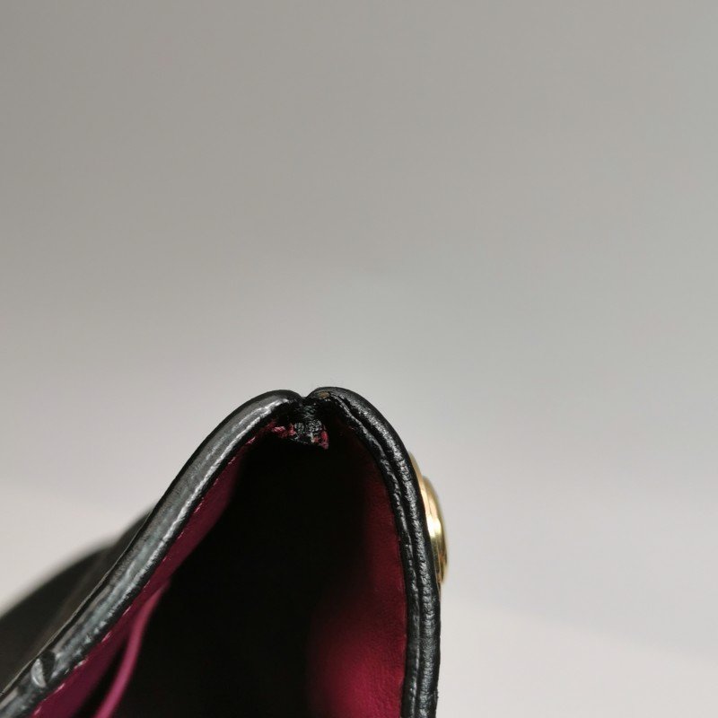 Dior Diorissimo中號牛皮純色Dior字母吊飾子母包單肩包-21