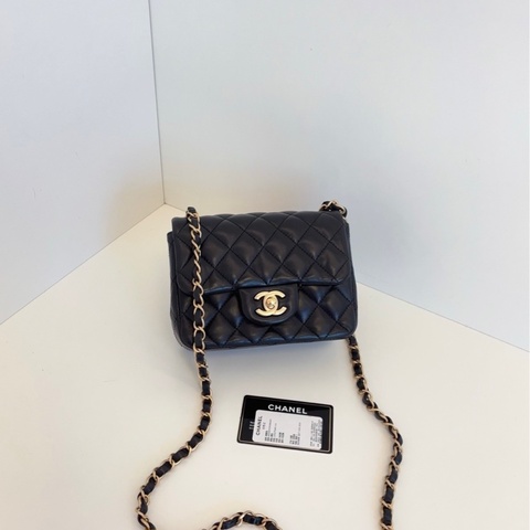 【98新🆕】Chanel Classic黑金菱格 經典CF方胖子 斜挎包
