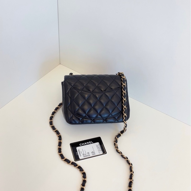【98新🆕】Chanel Classic黑金菱格 經典CF方胖子 斜挎包-1