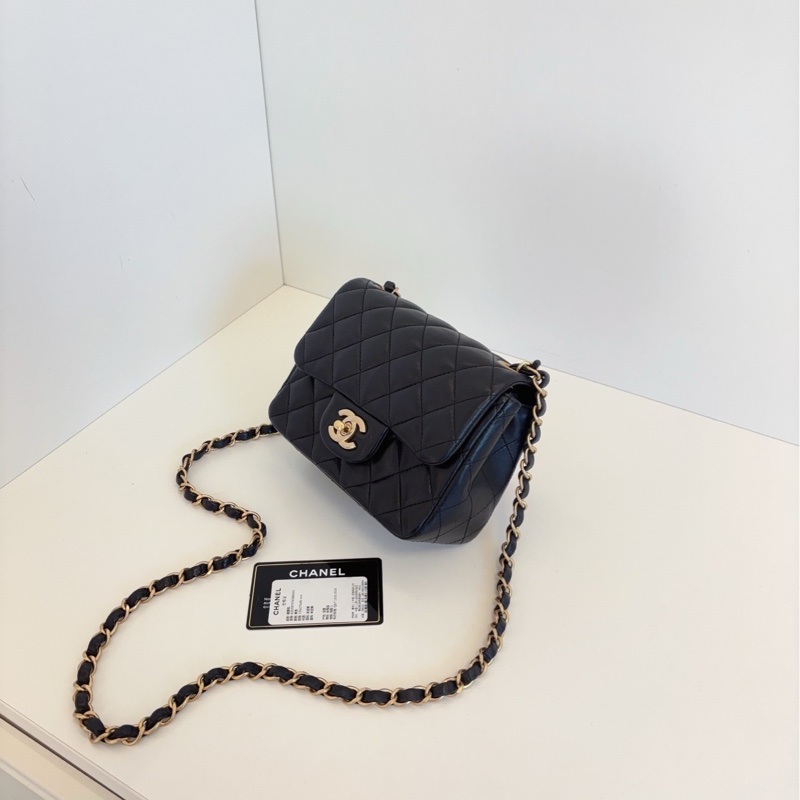 【98新🆕】Chanel Classic黑金菱格 經典CF方胖子 斜挎包-2