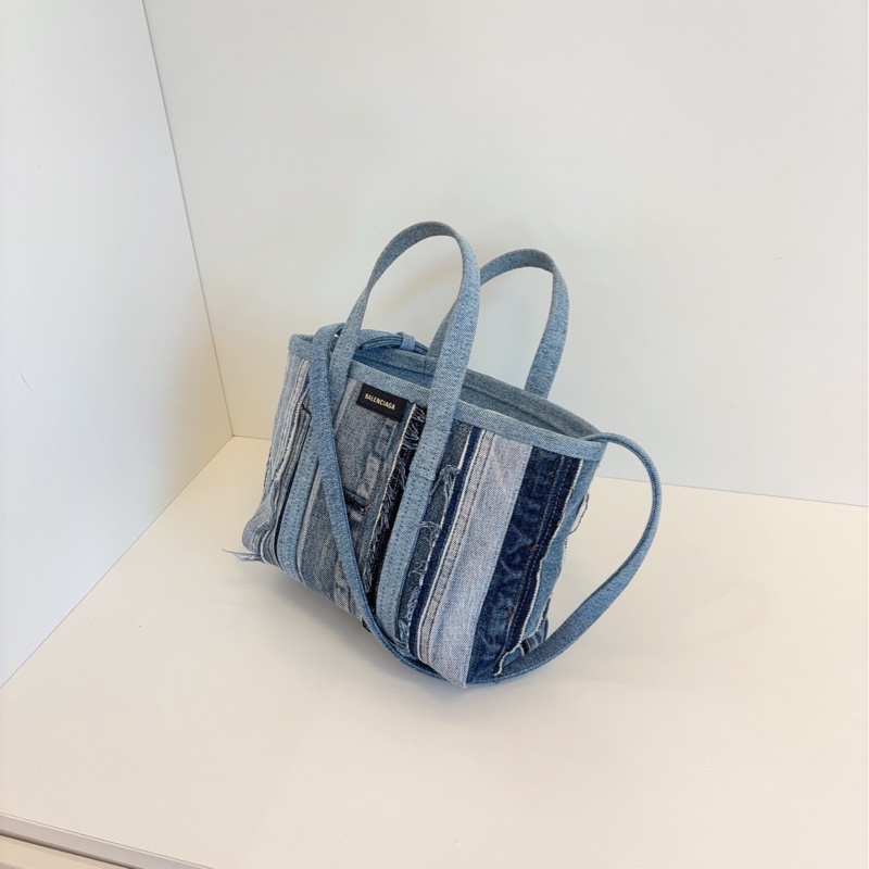 【閒置品🆕】Balenciaga 單寧乞丐菜籃子小tote手提單肩包-2