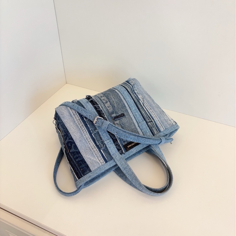 【閒置品🆕】Balenciaga 單寧乞丐菜籃子小tote手提單肩包-3