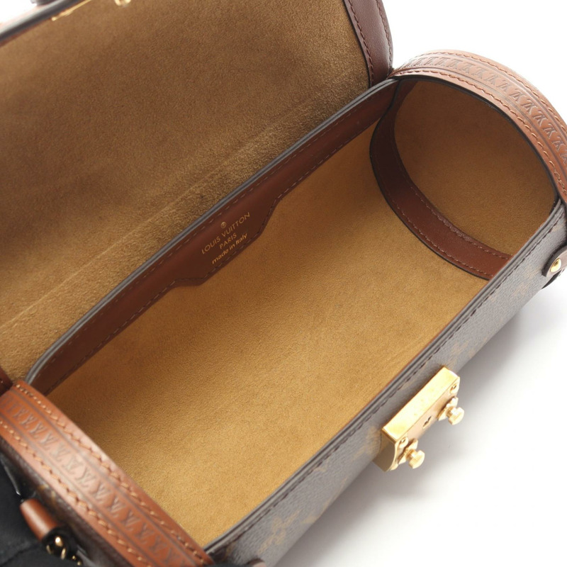 路易威登 Papillon Trunk 單肩手提包 M57835 Monogram 帆布 棕色 二手-2