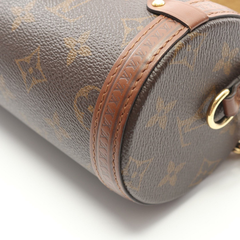 路易威登 Papillon Trunk 單肩手提包 M57835 Monogram 帆布 棕色 二手-5