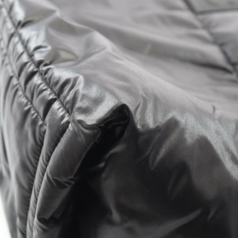 香奈兒 Coco Cocoon 小號托特包 尼龍 黑色 波爾多紅 二手 女士 CC-7