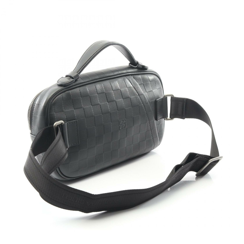 路易威登 Ambler 腰包斜背包 N41288 Damier Infini Onyx 二手男士 LV-1