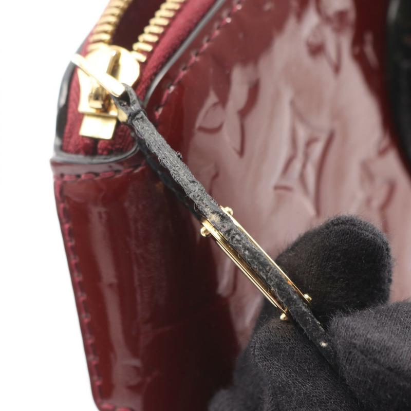 路易威登 Lockit PM 手提包 M90250 漆皮波爾多紅 二手女士-6