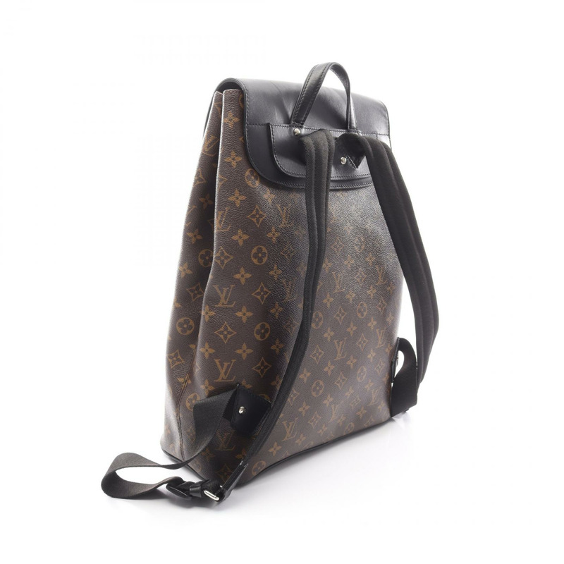 路易威登 Parc 雙肩包 M40637 Monogram macassar 帆布 棕色 二手-1