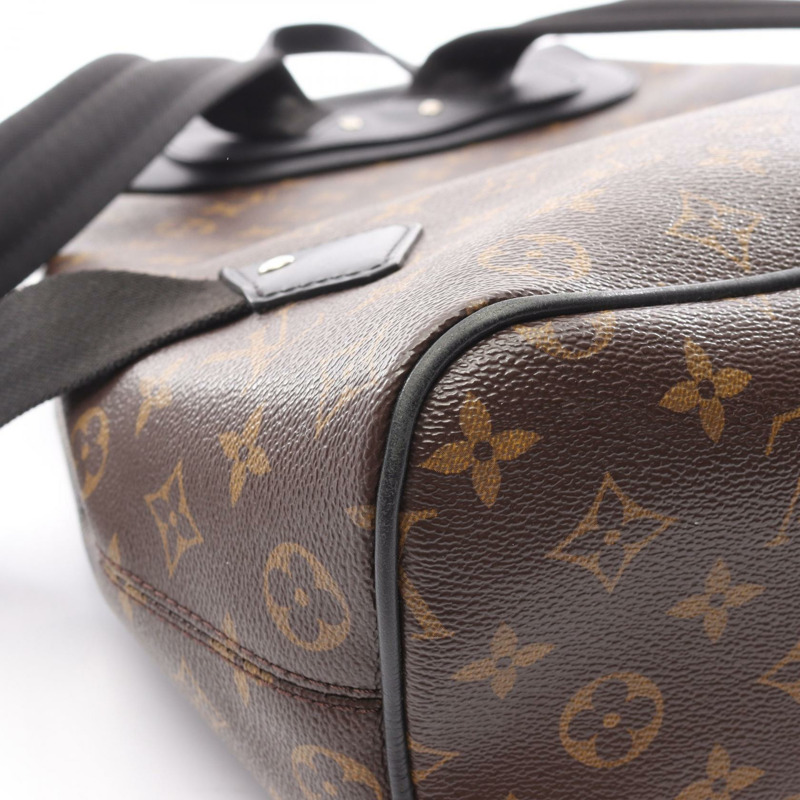 路易威登 Parc 雙肩包 M40637 Monogram macassar 帆布 棕色 二手-7