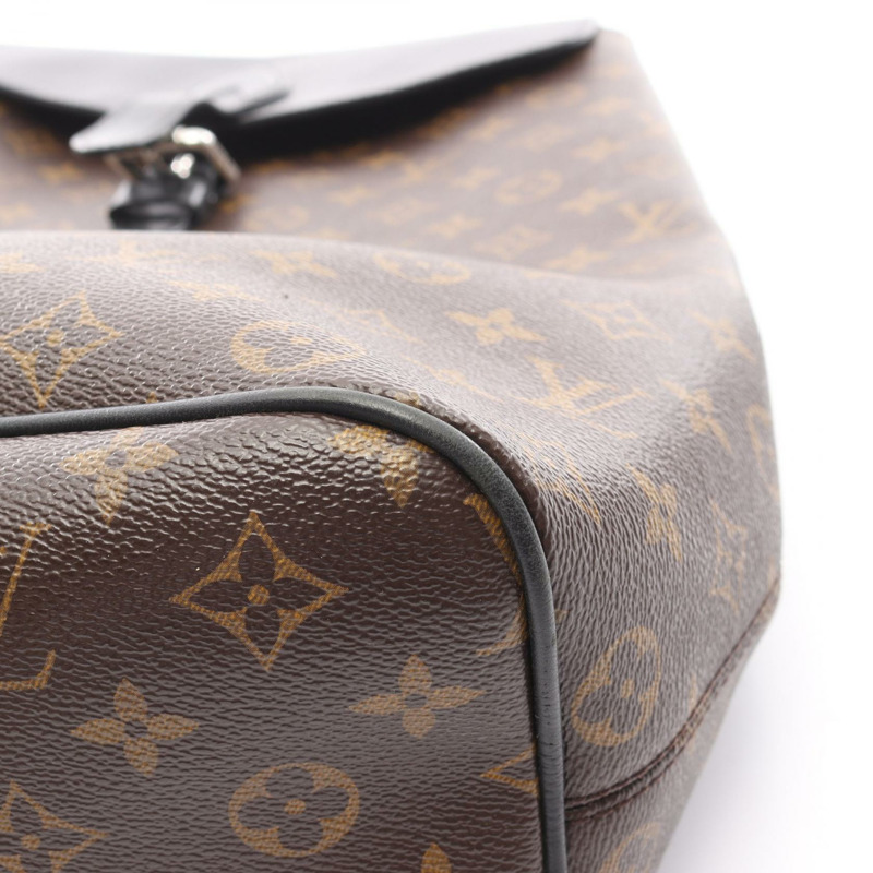 路易威登 Parc 雙肩包 M40637 Monogram macassar 帆布 棕色 二手-9