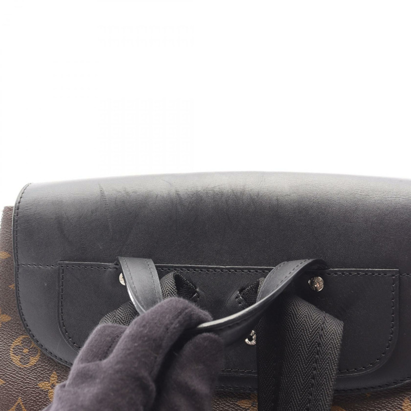 路易威登 Parc 雙肩包 M40637 Monogram macassar 帆布 棕色 二手-13