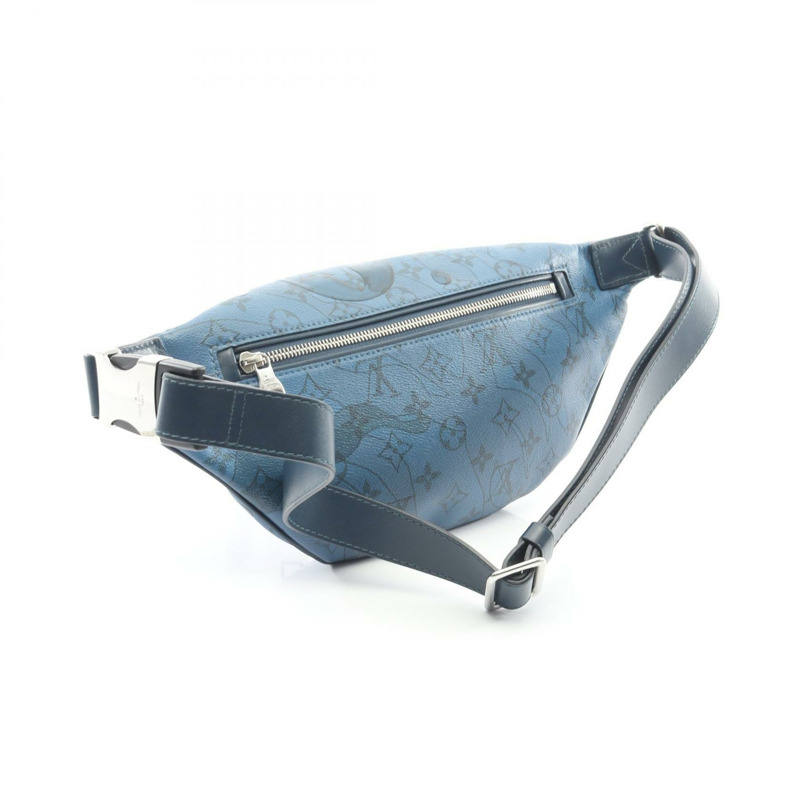 路易威登 Discovery 腰包 M22576 Monogram Aqua Garden 藍色 二手 LV-1