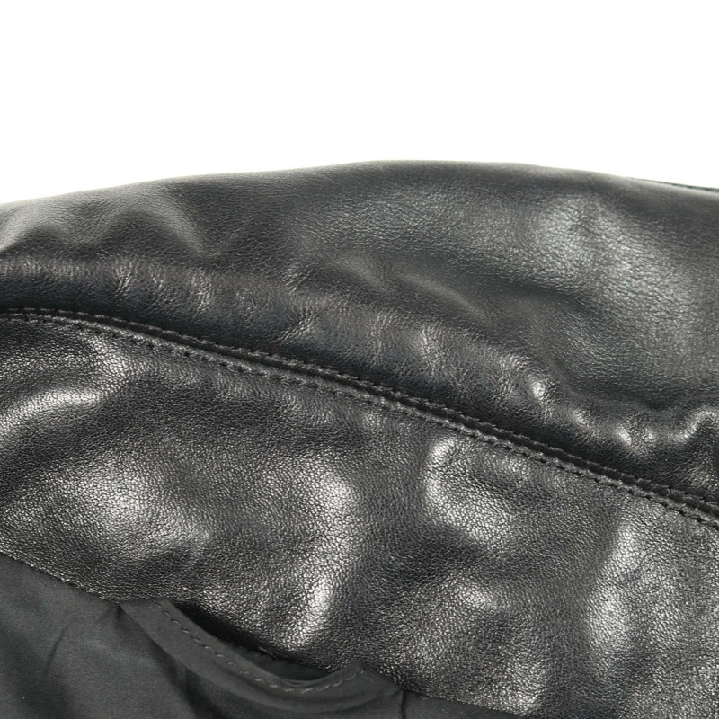 Miu Miu 羽絨外套 #40 皮革聚酯黑色二手女款-6