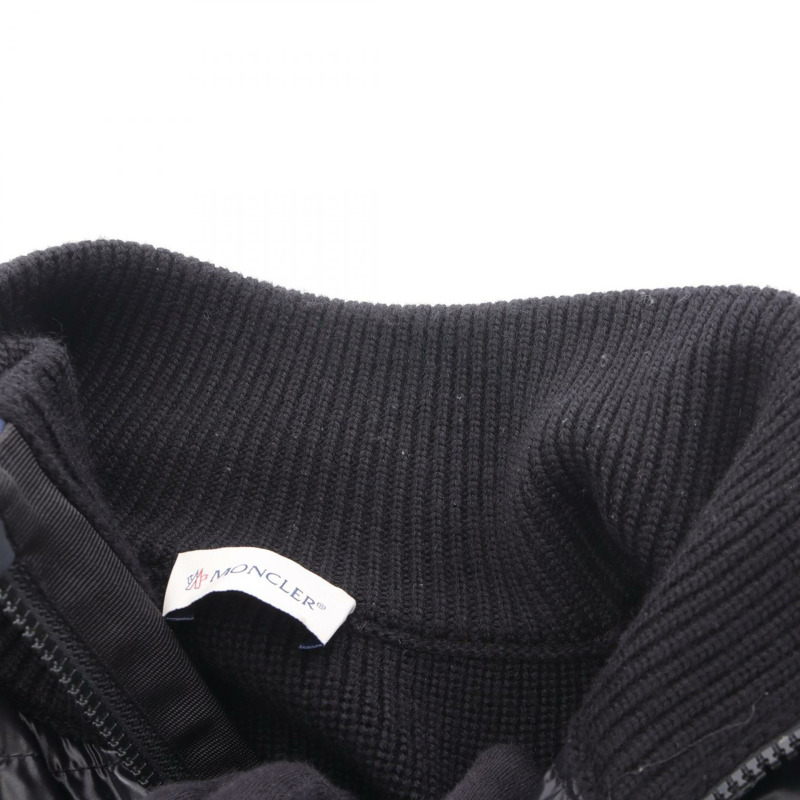 MONCLER 羊毛開襟羊毛羽絨外套 黑色 二手 女款 L 碼-5