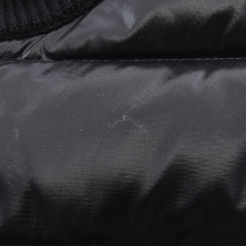 MONCLER 羊毛開襟羊毛羽絨外套 黑色 二手 女款 L 碼-6