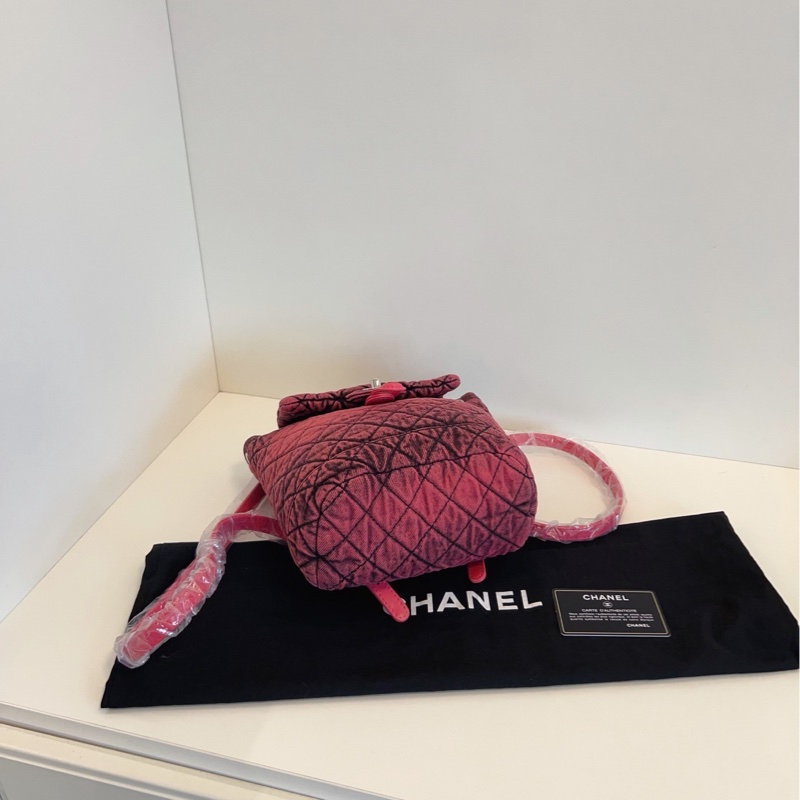 【99新🆕】Chanel 水洗牛仔漸變暈染 薩爾茨堡mini雙肩包 復刻新款29開不是中古噢 呼聲最高最稀缺的粉·黑洗水丹寧-5