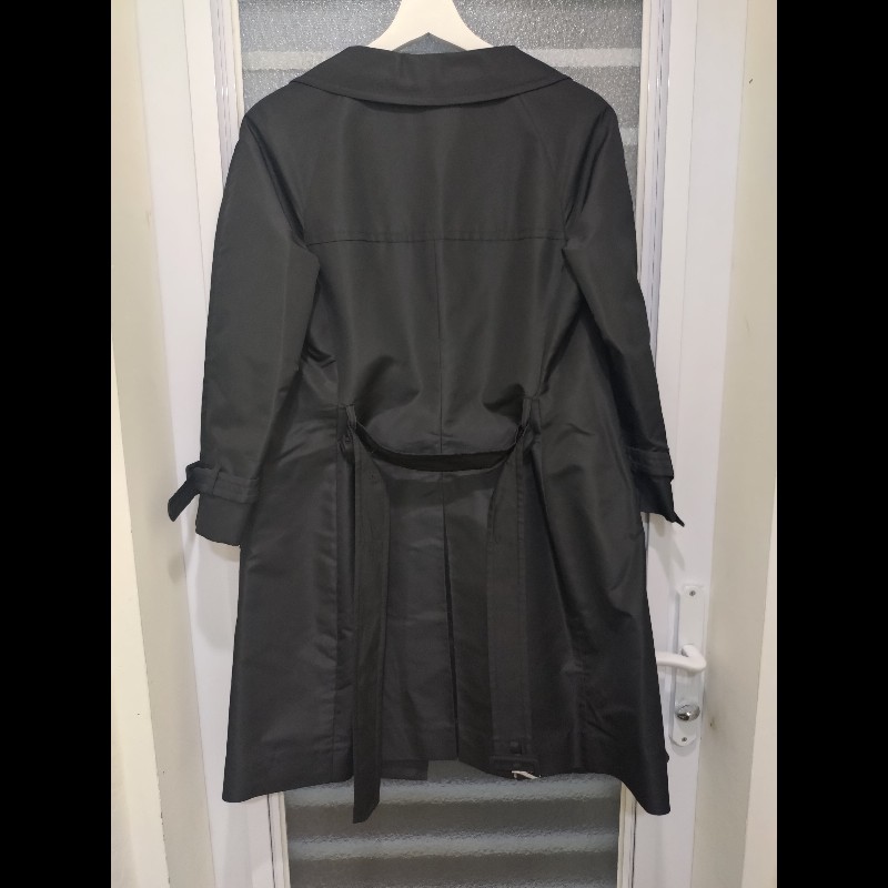 Prada 黑色雙排扣長版外套-2