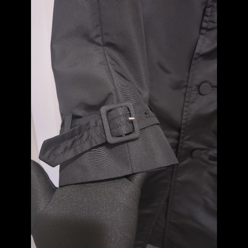 Prada 黑色雙排扣長版外套-4