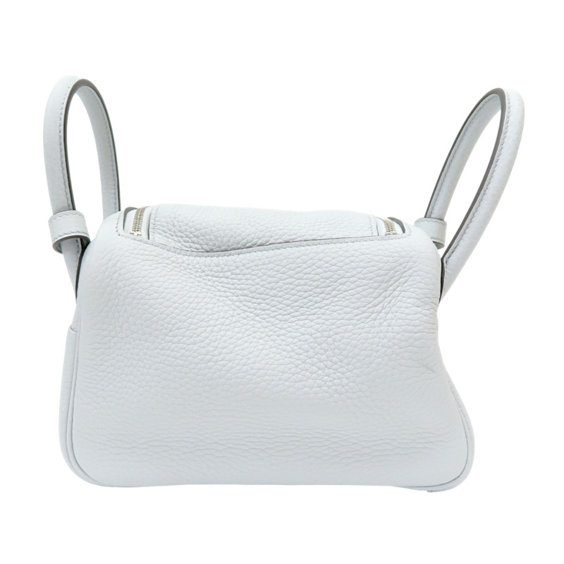 聖杯藍 牛皮 Mini Lindy 肩背包 W刻/08/PHW【HERMES 愛馬仕】-1