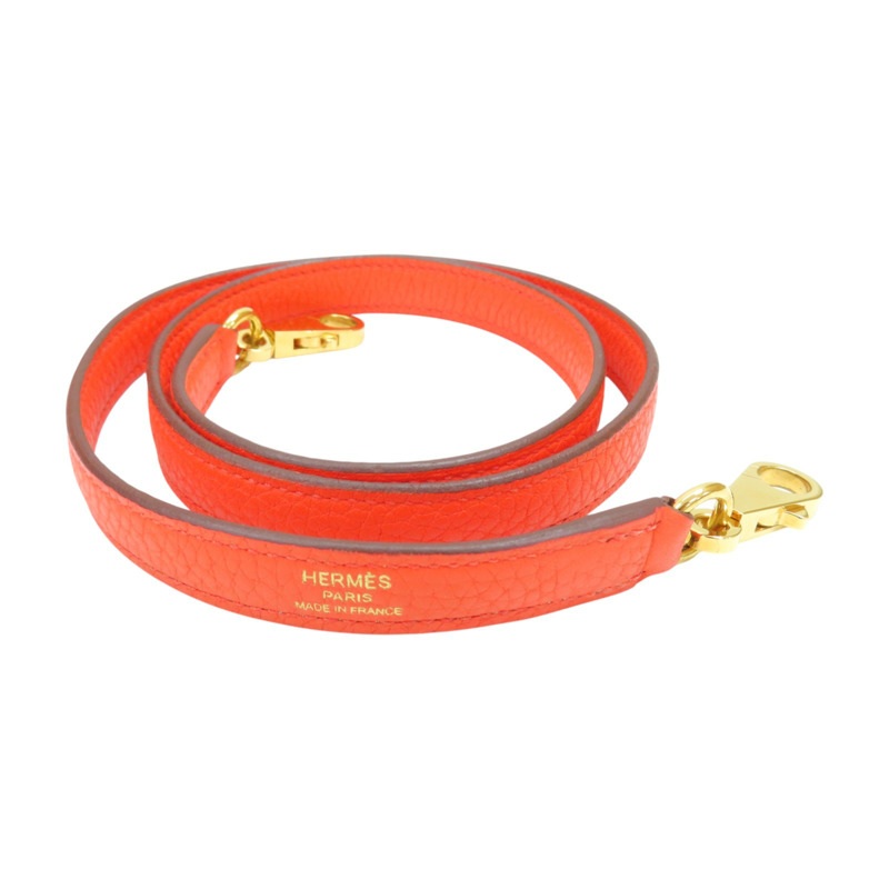 橘色 牛皮 Kelly28 兩用包【HERMES 愛馬仕】-15