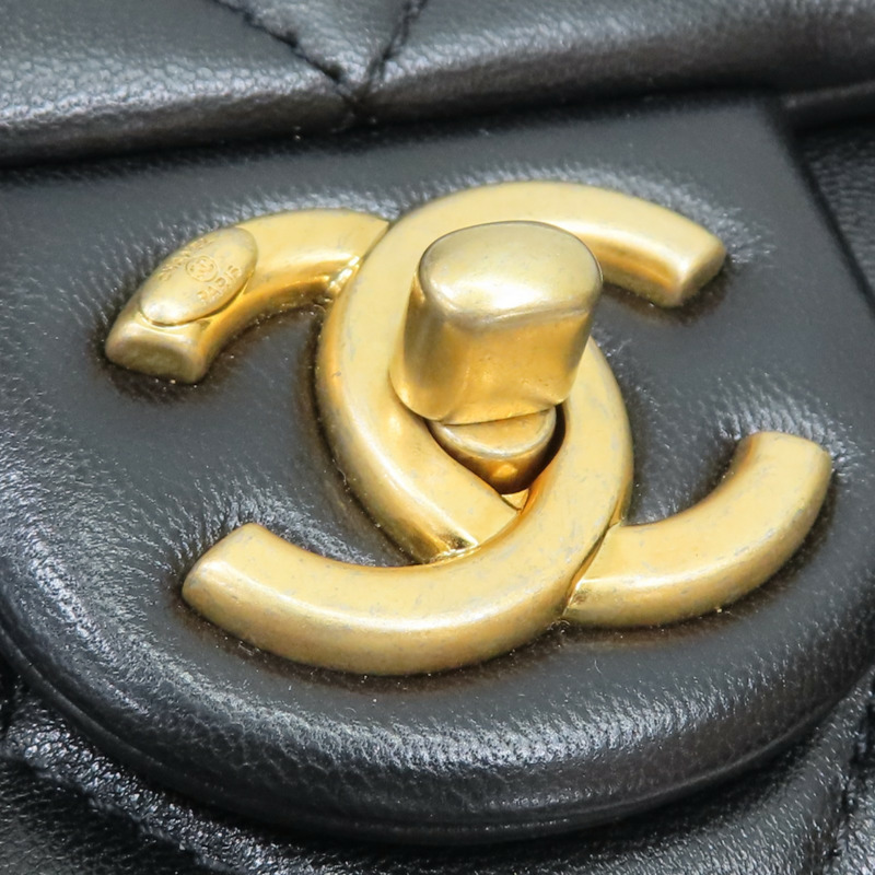 黑色 羊皮 pearl mini flap bag 肩背包【CHANEL 香奈兒】 AS4861-15