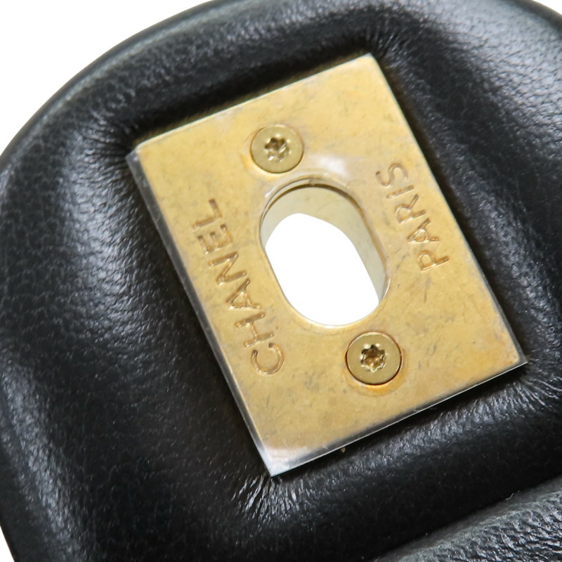 黑色 羊皮 pearl mini flap bag 肩背包【CHANEL 香奈兒】 AS4861-16