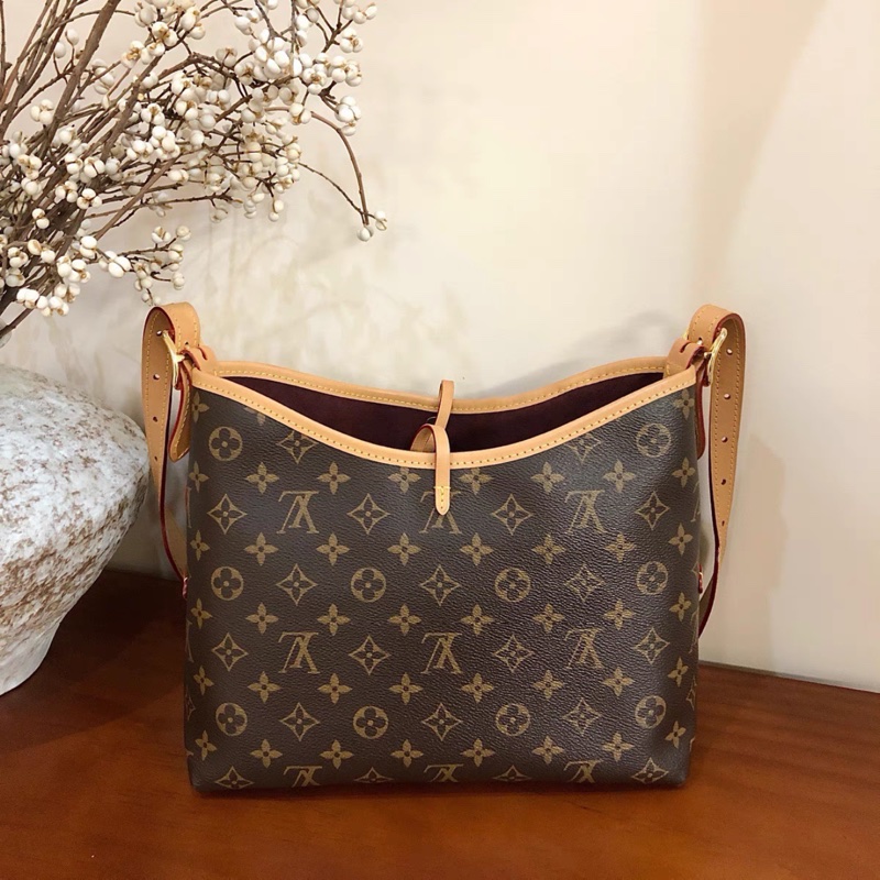 #近新全配🈶25年購證 #全網最低 Lv carryall pm老花斜挎包 芯片款-7