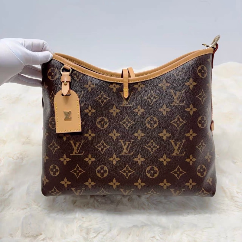 #近新全配🈶25年購證 #全網最低 Lv carryall pm老花斜挎包 芯片款-14