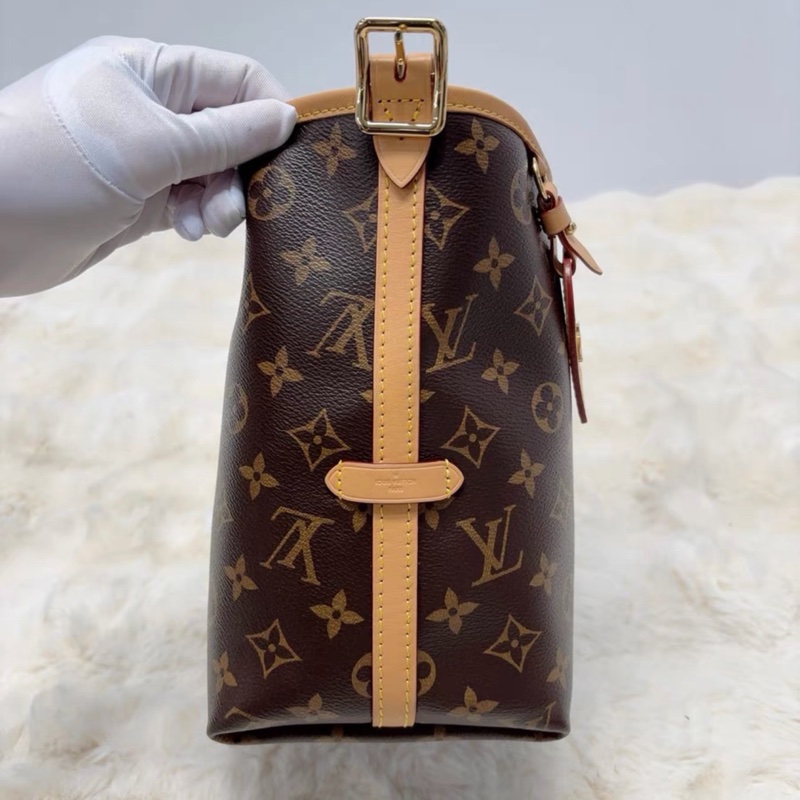 #近新全配🈶25年購證 #全網最低 Lv carryall pm老花斜挎包 芯片款-15