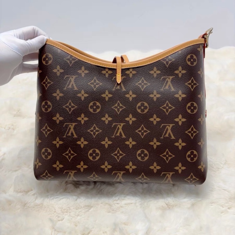 #近新全配🈶25年購證 #全網最低 Lv carryall pm老花斜挎包 芯片款-16
