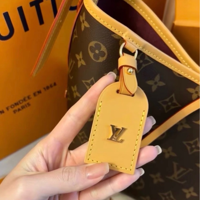 #近新全配🈶25年購證 #全網最低 Lv carryall pm老花斜挎包 芯片款-19